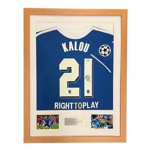 Salomon Kalou signed shirt FRAMED PROOF AFTAL Jersey CHELSEA 2012 COA RARE TERRY - Picture 1 of 3
