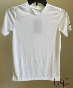 Nike Kids Small White Dri-Fit Golf Tee - Picture 1 of 8