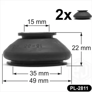 2x Ball Joint Covers 16/35/22 mm Dust Boot Cover Track Rod End Car Van Auto pair - Picture 1 of 4