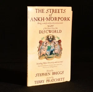 1993 The Streets of Ankh-Morpork Terry Pratchett Folding Map - Picture 1 of 5