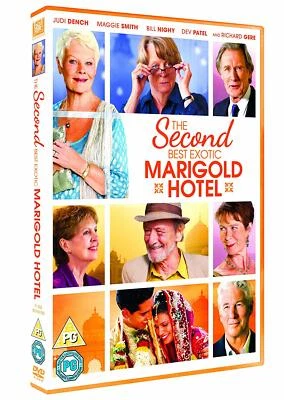 The Second Best Exotic Marigold Hotel UK DVD 2015film Judi Dench5039036072953Dev - Image 1 of 3