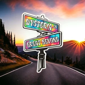 Goose Tie Dye Wysteria Lane Sticker Slap 3.3" x 2.3" Matte Finish - Picture 1 of 1
