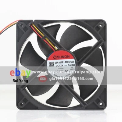 Sunon EEC0251B1-000C-G99 DC12V 0.45A 5.4W 12025 3Wire Original Axial Cooling Fan - Image 1 of 4
