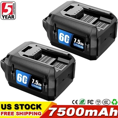 Paquete de baterías de iones de litio de 7,5 Ah para batería Toro 60 V L108 L135 L216 L324 L405 Foto 1 de 4