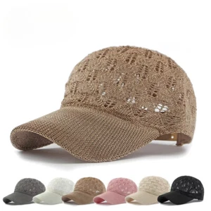 Women Summer Outdoor Sun Protection Hat Breathable Mesh Baseball Cap Mesh Cap - Picture 1 of 24