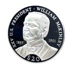 2000 Liberia XXV Präsident William McKinley 20gr 0,999 Silber Proof 20 $ Münze
