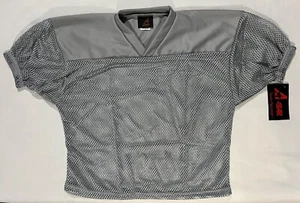 Camiseta deportiva de fútbol americano de malla de ojo de buey All-Star - plateada - tallas limitadas para adultos y jóvenes - Imagen 1 de 5