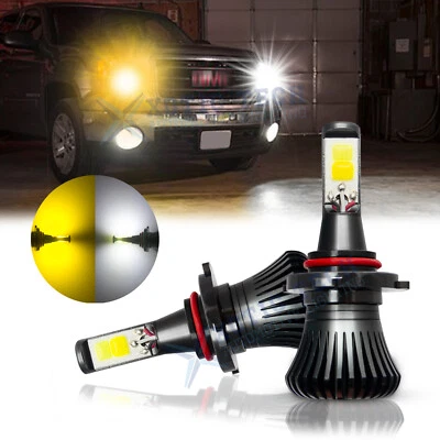 White Yellow Switch LED 9140 Fog Light Bulbs for Ford F-150 F150 2002-2019 - Image 1 of 4