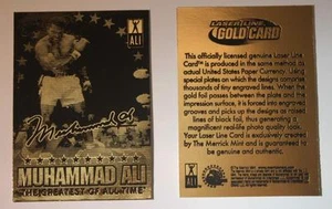 Tarjeta dorada Muhammad Ali 2009 línea láser la mejor edición limitada casi nueva-como nueva *bogo* - Imagen 1 de 2