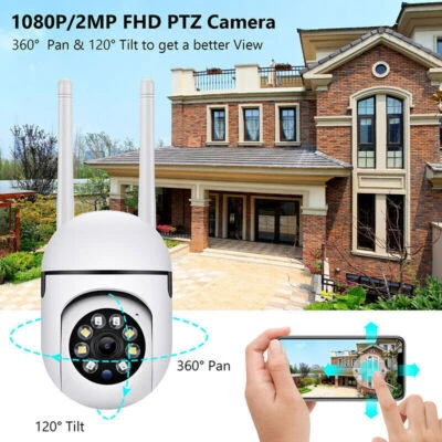 4-Pack Wireless 5G WiFi Security Camera System Smart Outdoor Night Vision 1080P - Image 1 of 4