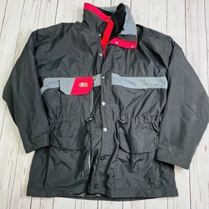 CB Sports Damen 2-in-1 Skijacke Vintage 80er 90er schwarz neon pink M/L - Bild 1 von 10