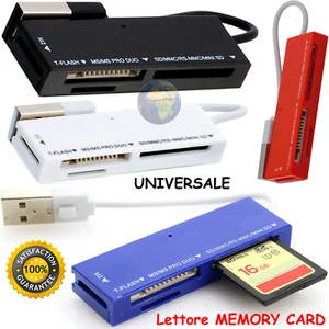 Multi Lecteur Carte USB 2.0 Micro Mini Flash SD M2 Ms Pro Duo Rs Mmc Combo - Photo 1/4