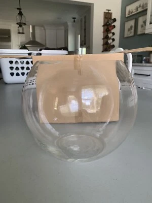 Round Vase Flower Glass Planter Plant Terrarium Fish Bowl Container Center Piece - Image 1 of 3