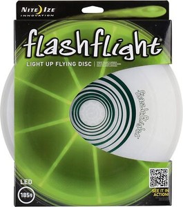 Nite Ize Flashlight Light Up Flying Disc, 185 grams - Green LED