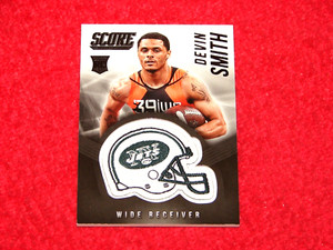 DEVIN SMITH JETS 2015 SCORE ROOKIE HELMETS #2 (AG750)