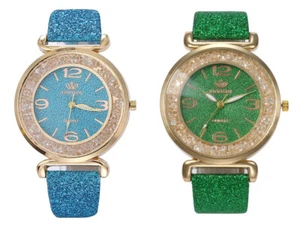 Glitzerband Uhr Glitter Dial Strap Band Uhren - Bild 1 von 3