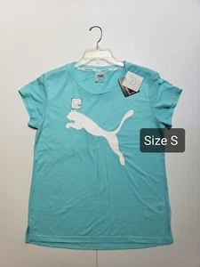 PUMA Women's Athletic Performance Urban Sports Dry Fit Logo Tee-shirt Size S NEW - Picture 1 of 13