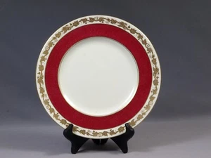 Wedgwood WHITEHALL POWDER RUBY Red Band Dinner Plate England Vintage - Bild 1 von 4