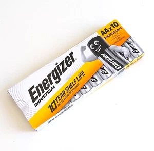 10 X Pilas AA Energizer alcalinas LR06 Energizer Industrial para radio mandos tv - Imagen 1 de 4