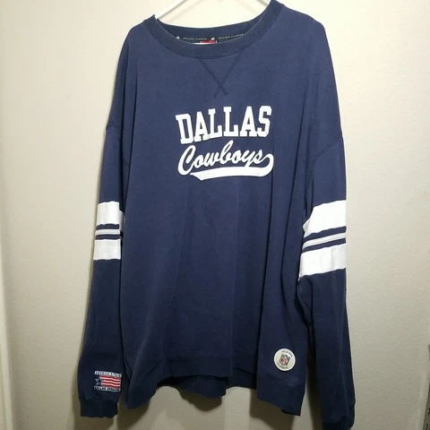 Vtg Reeb Dallas Cowboys Sweater Mens XXL Blue Authentic NFL 90s Gridiron Classic Cover