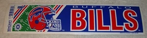 Vintage Buffalo Bills Bumper Sticker 3" x 12" NFL Football Team NEW - Picture 1 of 1