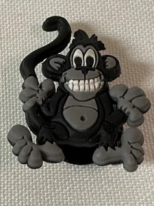 Monkey (Full Body- Grey w/Black) VINTAGE Shoe Charm (JIBBITZ) Fits Crocs! - Picture 1 of 5