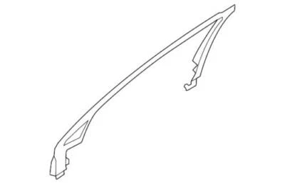 Marco interior moldeado genuino Ford Lincoln MKS 2009-2016 8A5Z-5451752-AA Foto 1 de 2