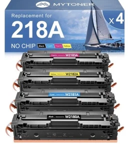 Zestaw kaset z tonerem MYTONER 218A 4-pak-BEZ CHIPA- zamiennik dla HP 218A - Zdjęcie 1 z 9