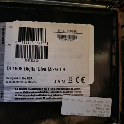 Mackie DL1608 Live Mixer US - Image 1 of 4
