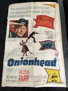 TESTA DI CIPOLLA orig. Poster film OS 1958 ANDY GRIFFITH/JOEY BISHOP/WALTER MATTHAU - Foto 1 di 10