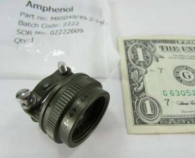 Amphenol Size 14 Military Circular Connector Cable Clamp Shells, M85049/49-2-14W - Image 1 of 4