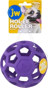 JW Pet Hol-ee Roller Dog Toy Puzzle Ball, Natural Rubber, Medium, ASSORTED - Picture 1 of 7
