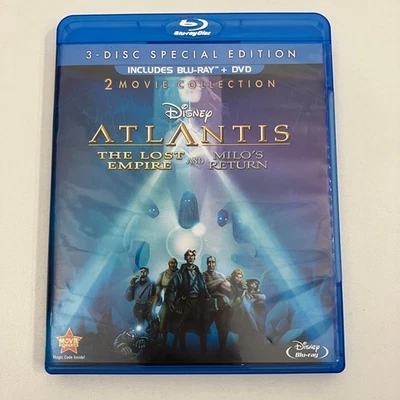 Disney Atlantis Lost Empire Milo's Return 3 Disc Special Edition Blu Ray Family - Image 1 of 4