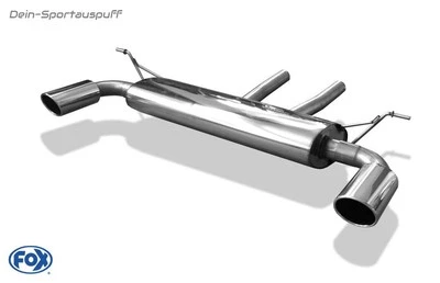 Escape deportivo Fox Duplex Audi Q7 4L 129x106mm enrollado biselado cada uno Foto 1 de 3