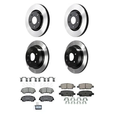For Nissan Rogue Select 15 QuickStop Front & Rear Brake Kit w Ceramic Pads Foto 1 de 4