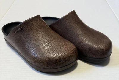 CROCS Dylan Burnished Clog Mocha Brown Slip On Mule Shoe - Size 4/6 & 5/7 *Read* - Image 1 of 4