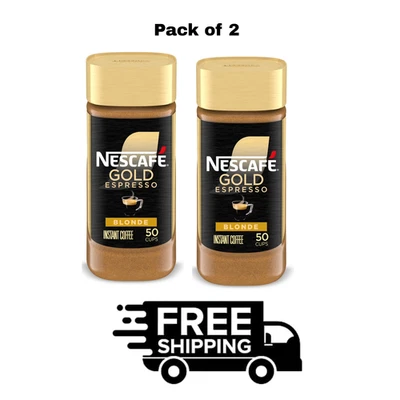 Nescafé Gold Espresso Blonde, Instant Coffee, 3.5 oz ( 2 Pack ) - Image 1 of 3