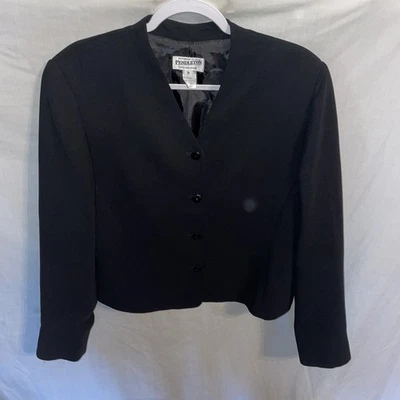 Pendleton Women’s Dressy Blazer Size 14 Black Business Formal City  - Image 1 of 4