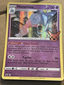 2021 POKEMON - HATTERENE - TRICK OF TRADE HOLO 073/198 - Picture 1 of 2