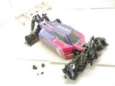 Tekno EB48 1/8 4x4 Buggy Race Competition Roller Rolling Chassis w/ Custom Body - Image 1 of 4