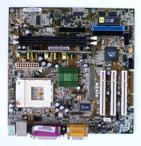Motherboard, asus, a7v-vm, skt 462, 3x pci, a/v/l/2usb/p/g, mini atx - Picture 1 of 3