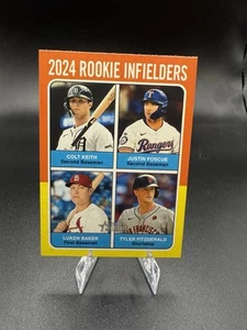 2024 Topps Heritage High Number - #623 2024 Rookie Infielders - Picture 1 of 2