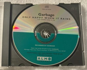 Garbage, Only Happy When It Rains, Single, Promo, CD, 1995 - Picture 1 of 2