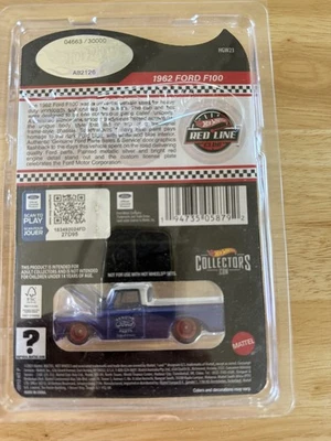 Ford F100 1962 exclusivo de Hot Wheels HGW23 Collectors RLC Foto 1 de 2