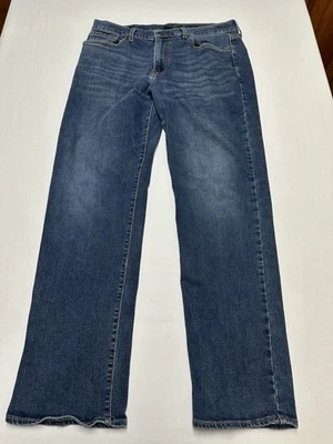 Lucky Brand 363 Vintage Straight Jeans Men's Size 34x32  Med Wash Distressed - Image 1 of 4