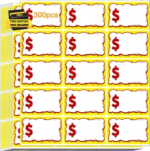 300 PCS Removable Garage Sale Price Stickers, 3"X2" Price Stickers for Yard Sale - Picture 1 of 4