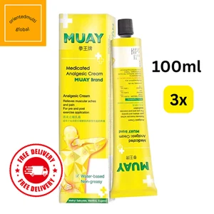 Muay Thai Boxcreme Schmerzlinderung Muskelschmerzen Gelenkbalsam 100 g x 3... - Bild 1 von 9