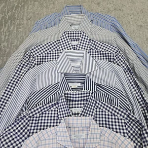 Hadleighs Button Down Dress Shirts Mens Cotton Italy Lot Of 7 - Picture 1 of 24
