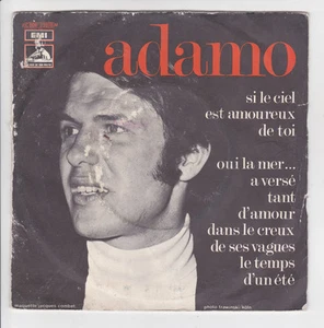 ADAMO Vinyle 45 tours SP SI LE CIEL EST AMOUREUX DE TOI VOIX MAITRE 23076 RARE - Picture 1 of 1