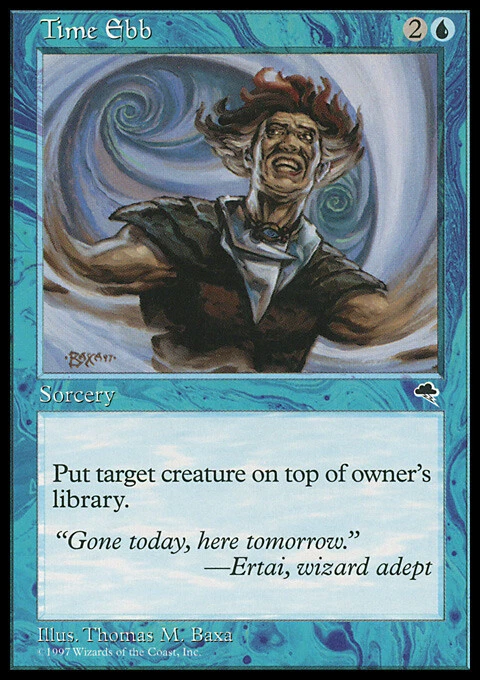 Magic the Gathering MTG Time Ebb (96) Tempest   LP - Image 1 of 1